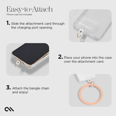 Case-Mate Phone Bangle - Handgelenkband für Smartphone (Peach)