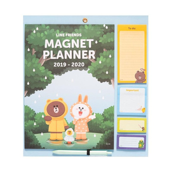LINE FRIENDS - Planificateur magnétique (30 x 34 cm)