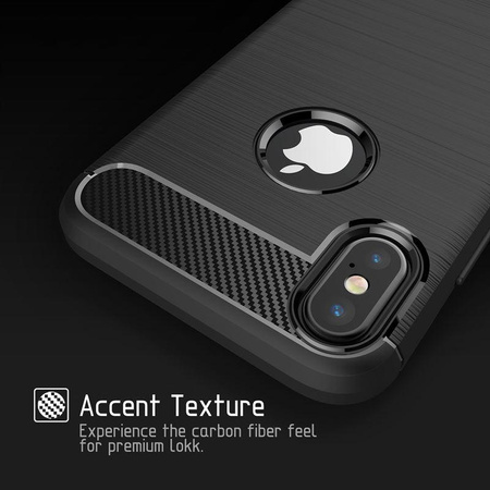 Crong Soft Armour Cover - Coque pour iPhone Xs / X (noir)