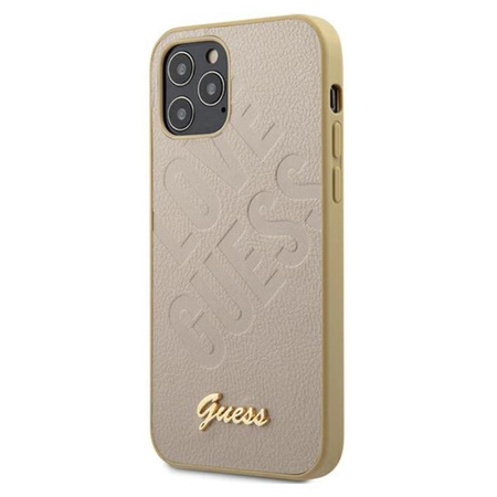 Guess Iridescent Love - Coque iPhone 12 / iPhone 12 Pro (Or)
