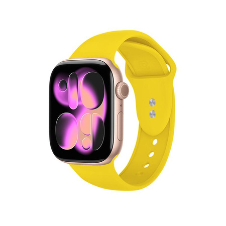Crong Liquid - Strap for Apple Watch 38/40/41/42 mm (yellow)