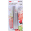 Alpina - pailles en métal réutilisables et écologiques avec brosses de nettoyage (8+2 pcs).)
