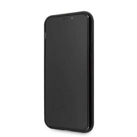 Guess Solid Glitter Triangle - iPhone 11 Pro Case (Black)
