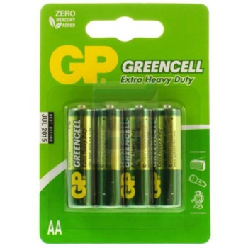GP Greencell - Zinkouhlíková baterie AA, 1,5 V (4ks).)