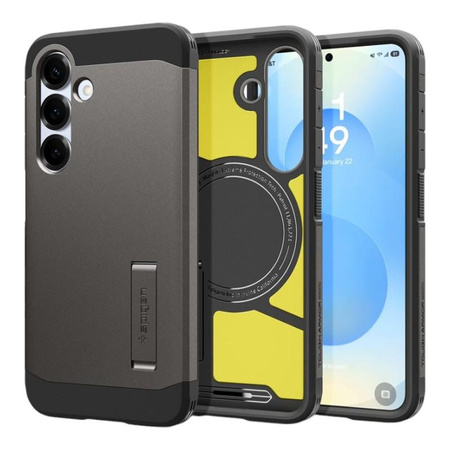 Spigen Tough Armor MagSafe - Pouzdro pro Samsung Galaxy S25 (Gunmetal)