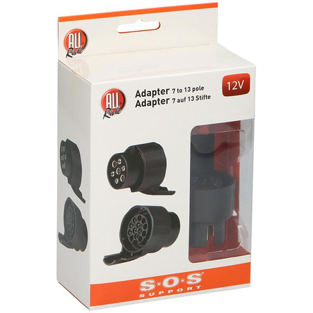 All Ride - adaptér/adaptér pro zásuvku tažného zařízení 7/13 pinů 12V