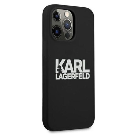 Karl Lagerfeld Silicone Stack Logo - iPhone 13 Pro Case (black)