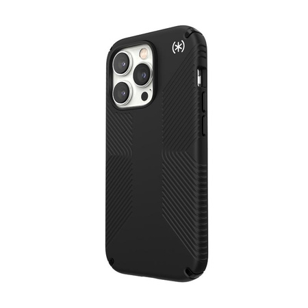 Speck Presidio2 Grip - Case for iPhone 14 Pro with MICROBAN coating (Black / Black / White)