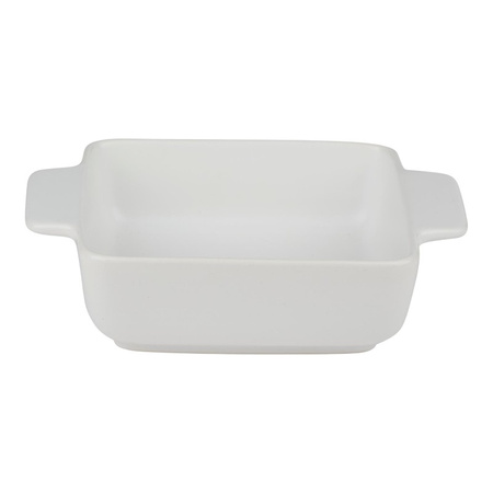 Alpina - Ceramic square ovenproof dish 21x15.8x5.8 cm (white)