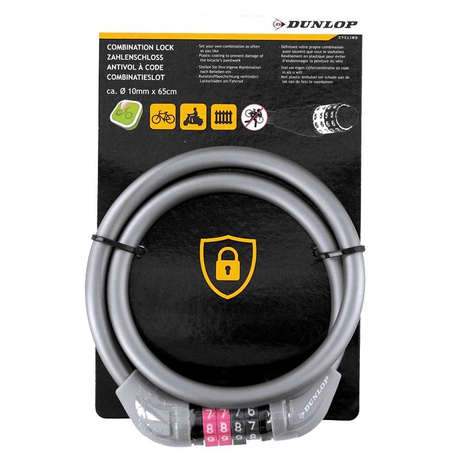Dunlop - Cadenas pour vélo (Gris)
