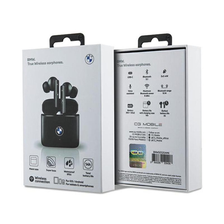 BMW Signature Collection - Casque TWS + station d'accueil (Noir)