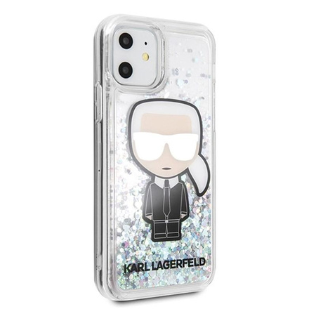 Karl Lagerfeld Glitter Iridescent Iconic - pouzdro pro iPhone 11