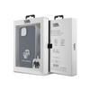 Karl Lagerfeld Crossbody Saffiano fémtű Karl & Choupette - iPhone 15 tok (fekete)