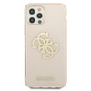 Guess Glitter 4G Big Logo - iPhone 12 Pro Max Tasche (Gold)