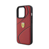 Ferrari Twist Metal Logo - Coque iPhone 15 Pro (rouge)