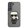 Karl Lagerfeld Saffiano Ikonik Patch - Etui Samsung Galaxy S22 (argent)