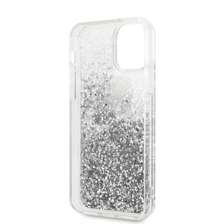 Karl Lagerfeld Liquid Glitter Hearts - pouzdro pro iPhone 11