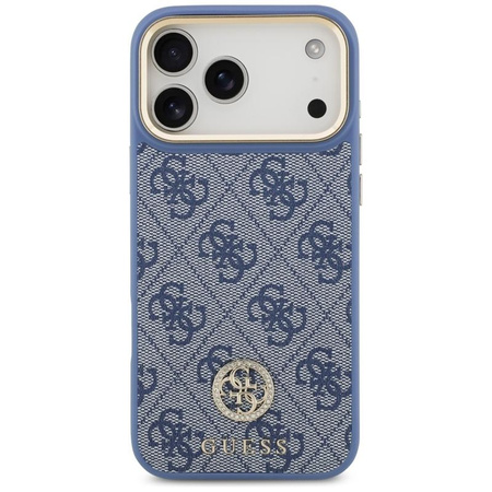 Guess 4G Strass Logo MagSafe - Case iPhone 17 Pro Max (Blue)