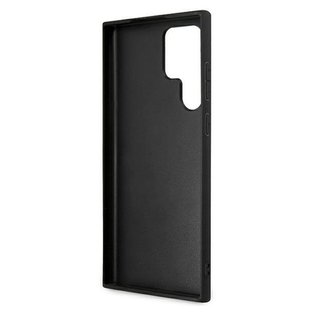 Karl Lagerfeld Saffiano Ikonik Karl`s Head - Etui Samsung Galaxy S22 Ultra (srebrny)
