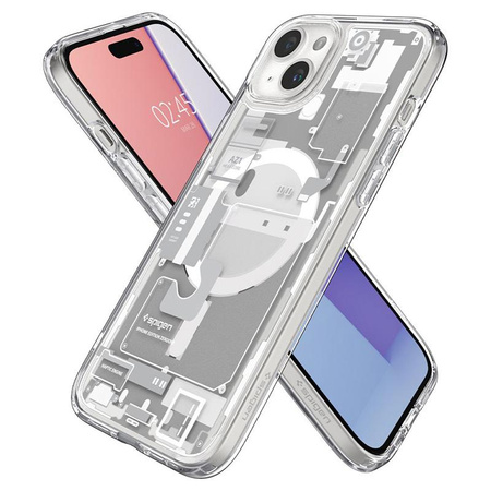 Spigen Ultra Hybrid MagSafe - Case for iPhone 15 (Zero One White)