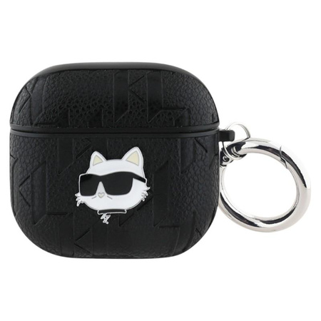 Karl Lagerfeld Monogram Choupette Head - Étui AirPods 4 (noir)