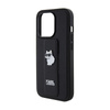 Karl Lagerfeld Gripstand Saffiano Choupette tűk - iPhone 15 Pro tok (fekete)