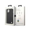 BMW Signature Logo Imprint MagSafe - Hülle für iPhone 14 Plus (Schwarz)