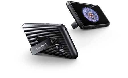 Samsung Protective Standing Cover - Samsung Galaxy S9 Case with Stand (silver)