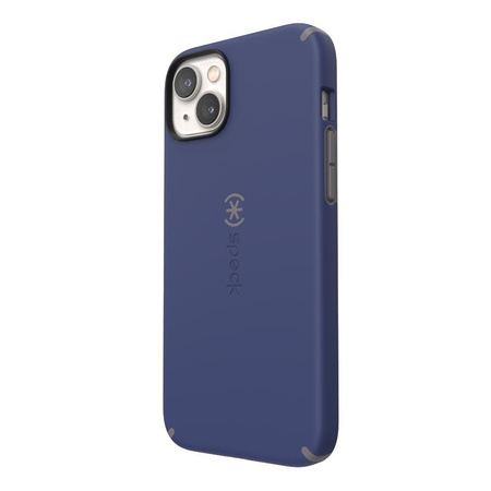 Speck CandyShell Pro - pouzdro pro iPhone 14 Plus s povrchovou úpravou MICROBAN (pruská modrá / oblačná šedá)