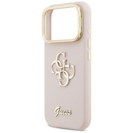 Guess Grained Big 4G & Stand Camera - Case iPhone 17 Pro (pink)