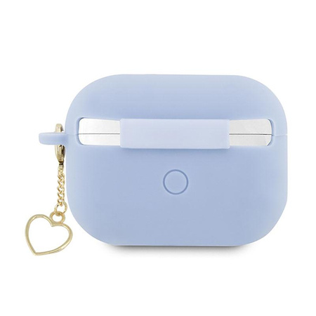 Guess Silicone Heart Charm - Hülle für Apple AirPods Pro 2 (Blau)