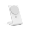 Crong MagSpot Stand - 2-in-1 wireless charger with MagSafe for iPhone and AirPods (white)