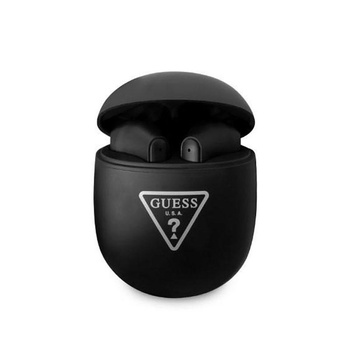 Guess Triangle Logo - TWS headphones + docking station (black)