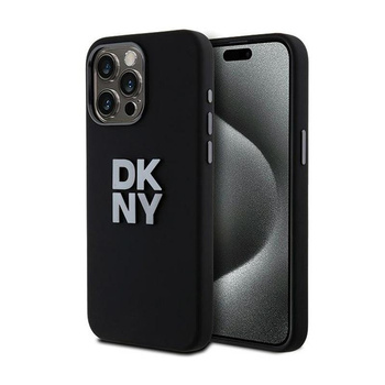 DKNY Liquid Silicone Metal Logo - iPhone 15 Pro Max Case (black)