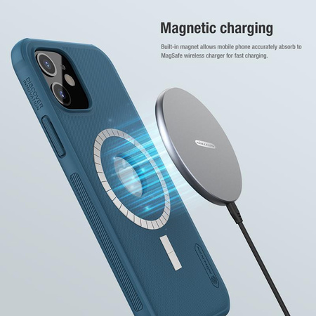 Nillkin Super Frosted Shield Magnetic - pouzdro pro Apple iPhone 12 Mini (modré)