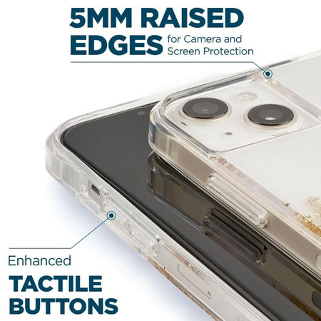 Case-Mate Karat - iPhone 14 case decorated with gold (Marble)