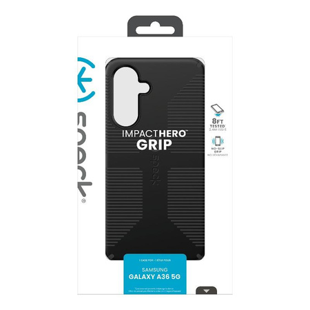 Speck Impacthero Grip - pouzdro pro Samsung Galaxy A36 5G / A56 5G (černé)
