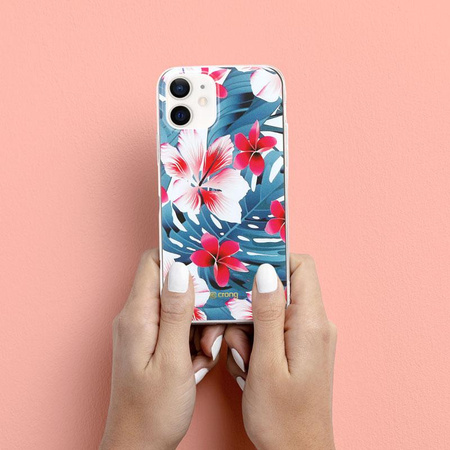 ETUI KWIATY DO IPHONE 12 | 12 PRO, Crong Wielokolorowe, Kwiatowe, Kobiece, Eleganckie