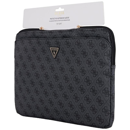 Guess 4G Zipper Pocket Triangle Logo Sleeve – Pouzdro na notebook 14" (černé)