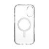 Speck Presidio Perfect-Clear MagSafe - pouzdro pro iPhone 16 (čiré / chromované provedení / stříbrná barva)