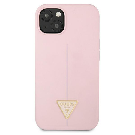 Guess Silicone Triangle Logo - pouzdro pro iPhone 13 mini (fialové)