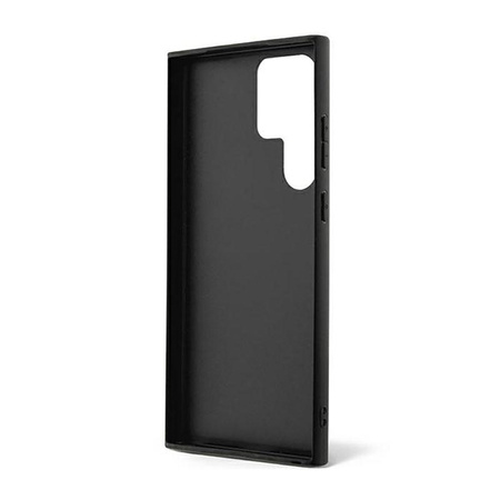 Guess 4G Bottom Stripe Metal Logo Collection - Samsung Galaxy S23 Ultra tok (fekete)