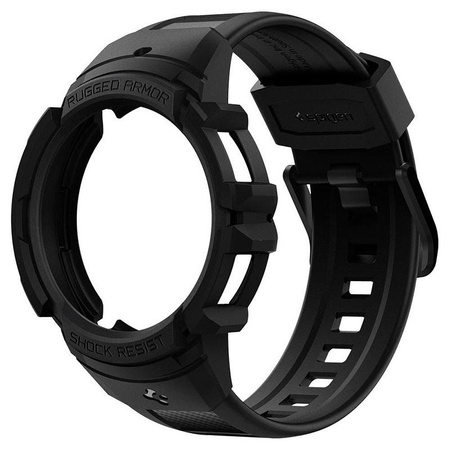 Spigen Rugged Armor Pro - řemínek + pouzdro pro Samsung Galaxy Watch 4 / 5 40 mm (Graphite)