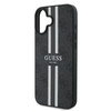 Guess 4G nyomtatott csíkos MagSafe - iPhone 16 Plus tok (fekete)
