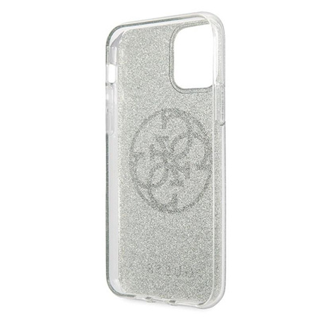 Guess Circle Glitter 4G - Coque iPhone 11 Pro Max (kaki)