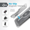 Speck Presidio Lux Grip ClickLock & MagSafe - tok iPhone 16e / iPhone 15 / iPhone 14 / iPhone 13 készülékhez (átlátszó / platina csillogás / króm felület / derű