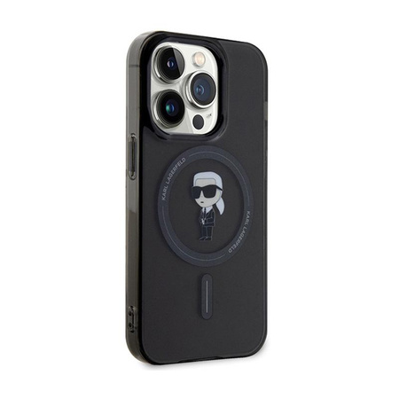 Karl Lagerfeld IML Ikonik MagSafe - iPhone 15 Pro Max Tasche (Schwarz)