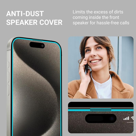 Crong EasyShield 2-Pack - Edzett üveg iPhone 16 Pro készülékhez (2 db)