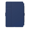 Speck Balance Folio - Étui pour iPad 10.2" 9 (2021) / 8 (2020) / 7 (2019) avec revêtement MICROBAN (Bleu côtier/Gris anthracite)