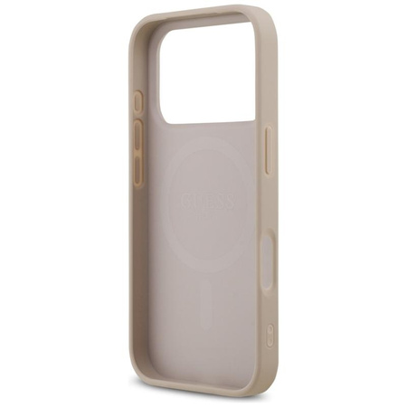 ETUI MAGSAFE GUESS DO IPHONE 17 PRO RÓŻOWE CASE MAGNETYCZNE ELEGANCKIE